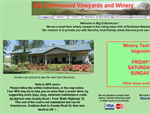 Tablet Screenshot of bigcottonwoodwinery.com